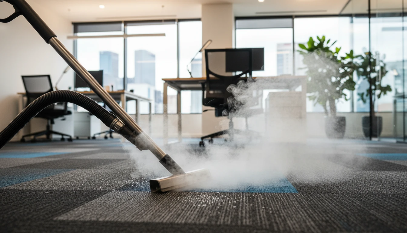 Clean commercial meeting room carpet after Byford Carpet Cleaning