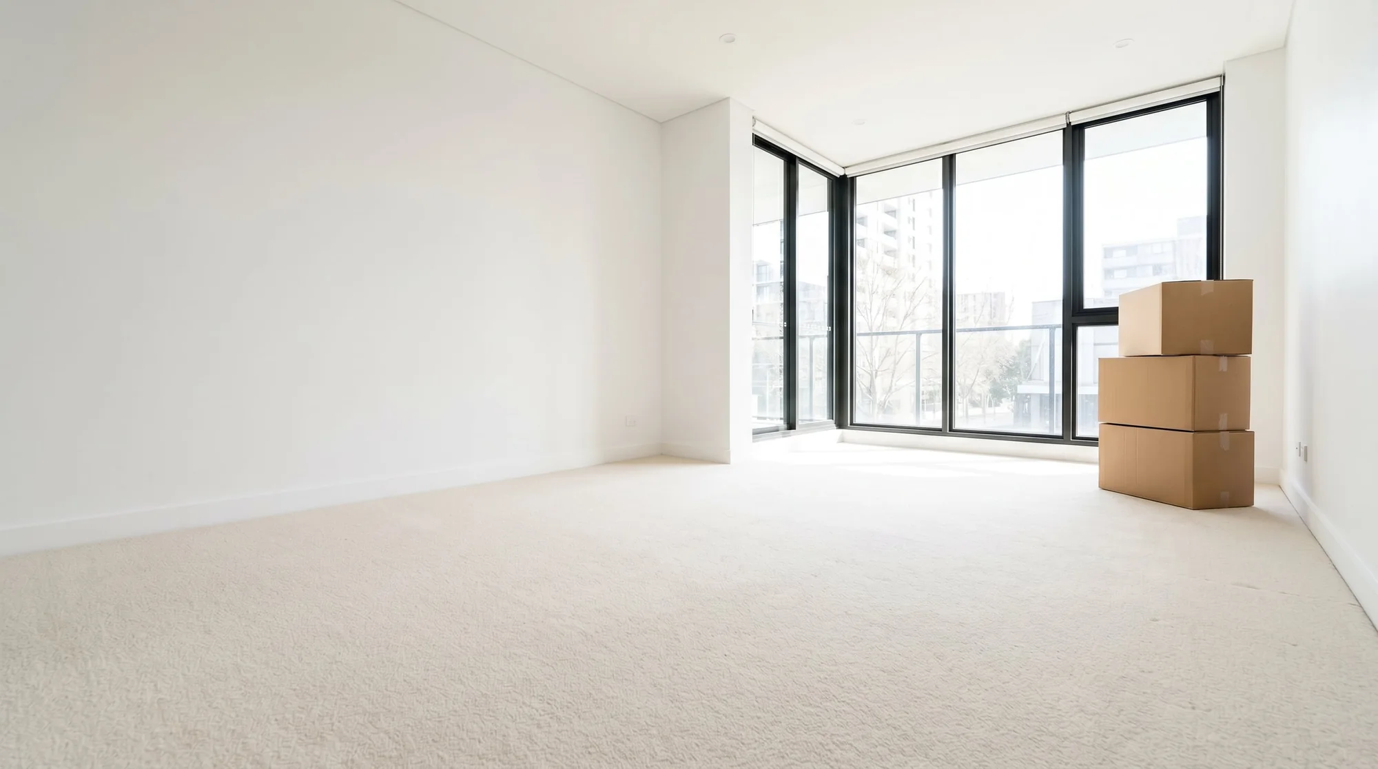 End-of-lease carpet cleaning in an empty Perth rental property
